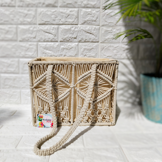 Macrame Tote Bag with Handle